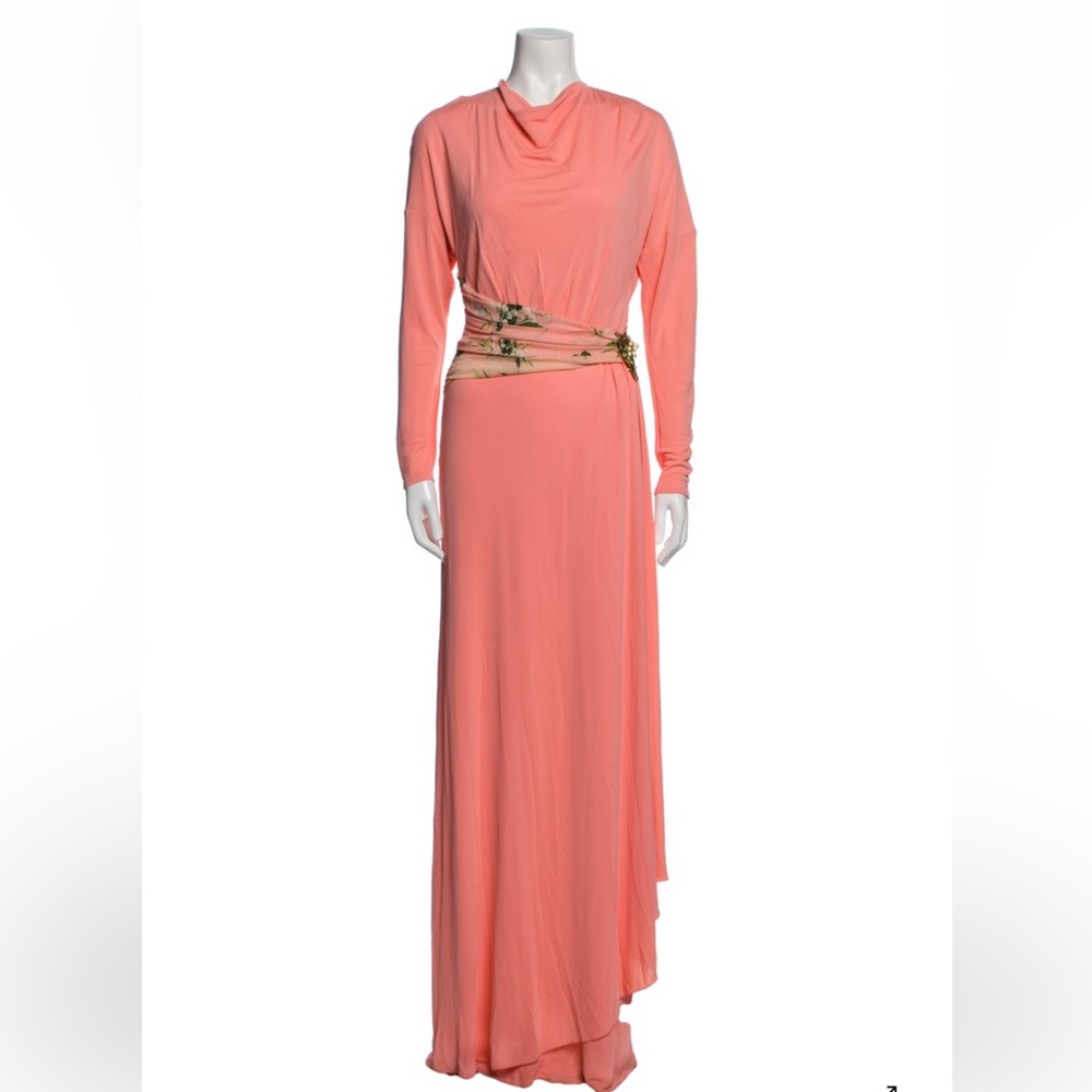 Class Roberto Cavalli Coral Long Sleeve Dress size 6-42